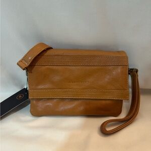 Wanderers Travel Co. Orange Leather Bag
